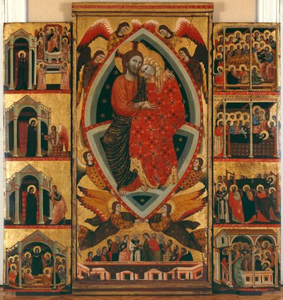 Tryptic of the Virgin by Maestro di Cesi
